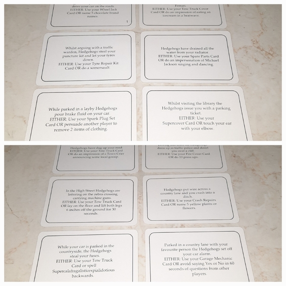 Hedgehogs Revenge Vintage Game Replacement Piece Cards - Picture 16 of 16